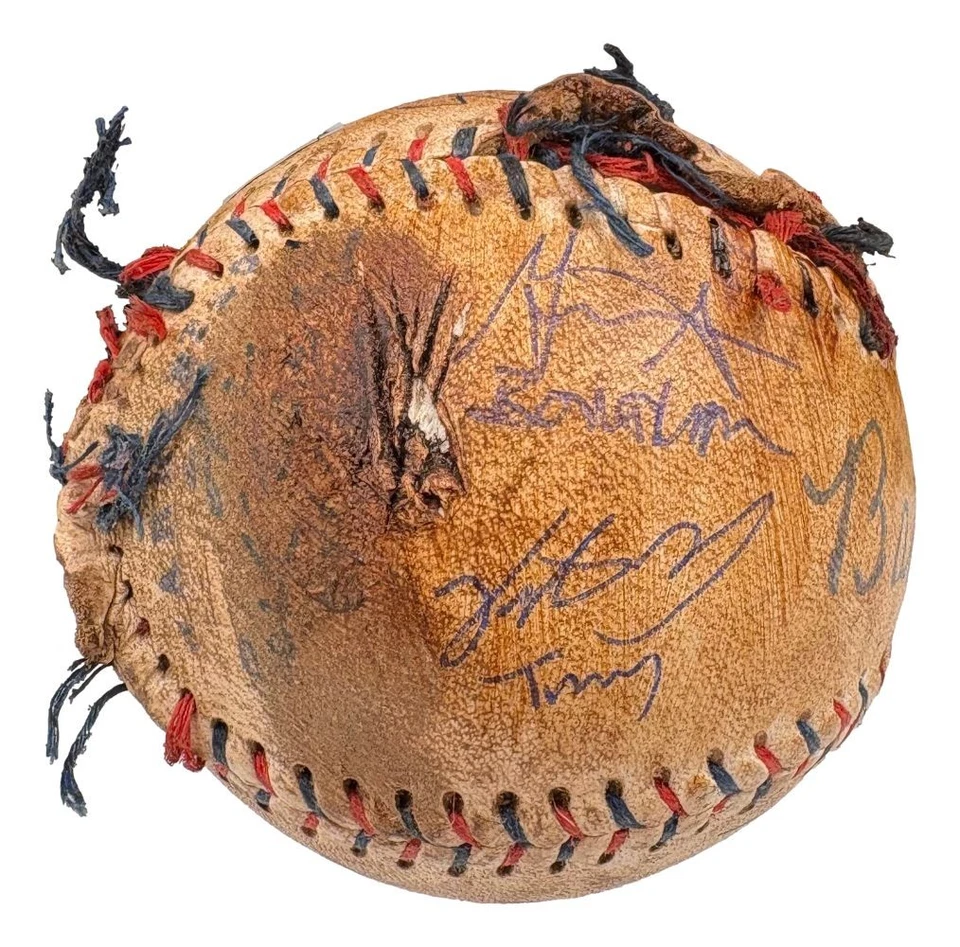 The Sandlot Cast (8) Signed Babe Ruth Replica Signed Baseball Renna Guiry BAS - Image 2 of 4