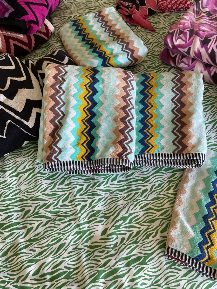 Missoni For Target Chevron Zig Zag Bath Towels 2 | eBay