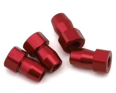 Shibata GRK5-R 4.8mm Aluminum Shock Standoffs (Red) (4) [GRK