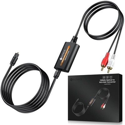Neoteck Optical to RCA Converter (RCA Male Output)