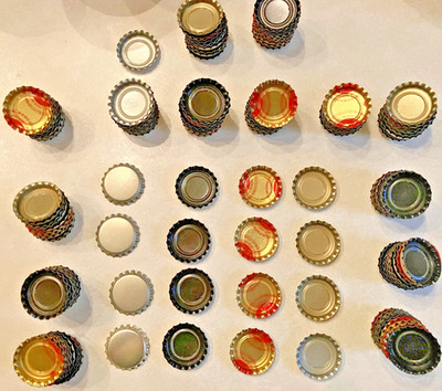 150+ CROWN Beer or Soda bottle Caps NEW - some for 7UP