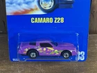 Hot Wheels Camaro Z28 #9532 Never Removed from Package 1990 Purple 1:64 Vintage