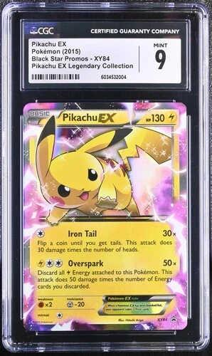 Pokemon PIKACHU EX XY84 Ultra Rare (2015 XY Promos) CGC 9