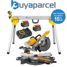 Dewalt DCS727T2 XR 2 X 54v Flexvolt Cordless 250mm Mitre Saw + DE7033 Leg Stand