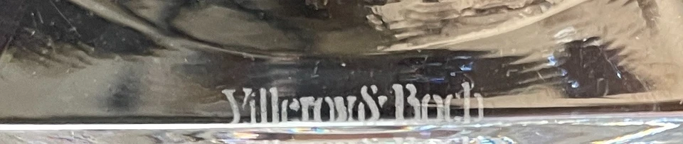 Villeroy and Boch Miss Desiree Pressed Water Goblet 6 1/2" - Image 2 of 2