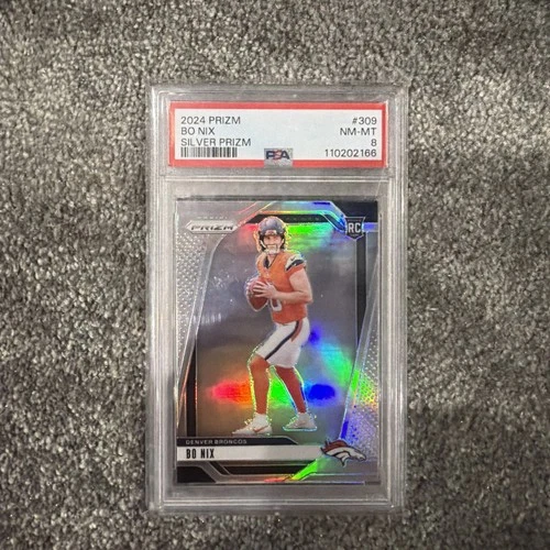 2024 Panini Prizm BO NIX SILVER PRIZM #309 PSA 8 NM-MT Rookie