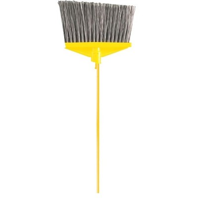 Rubbermaid FG637500GRAY Angle Broom, 10-1/2 in Sweep Face, 6-3/4 in L Trim, Poly