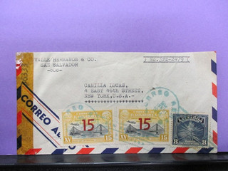 San Salvador Early Cover San Salvador To U.S.A. Censored Mail 1944