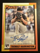 2025 Topps Update - 1990 Baseball Autograph Thomas Harrington RC #90AU-TH