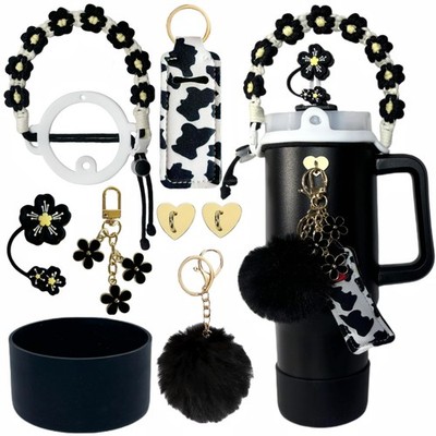 Accessories for Stanley Cup 40oz,1 Water Bottle Handle Strap,1 Siliocne Tumbl...