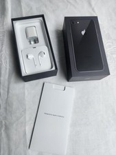 Apple iPhone 8 64 GB Original Box With All OEM Accessories Earbuds And Charger