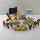 Vintage Playmobil 5314 Classroom Teacher Kids Desks Almost Complete Set