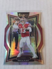 2024 Panini Select - Concourse Brock Purdy #37 Silver Prizm Die-Cut