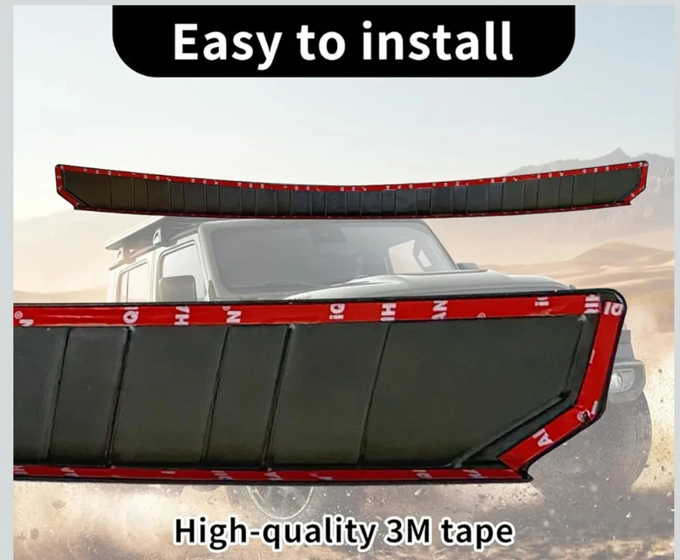 Protector de parachoques trasero Toyota Highlander cubierta de goma texturizada 2015-20 Foto 4 de 4