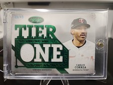 2024 Topps Tier One Relics Game-Used Memorabilia #TIRD Carlos Correa-Twins 39/49