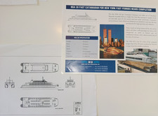 NIGEL GEE NG38 NEW YORK HIGH SPEED FERRY BOAT TECHNICAL DATA Original 1990's