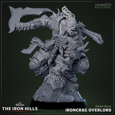 Ironcrag Overlord - Orc Fighter | Mammoth Factory | D&D | 25mm