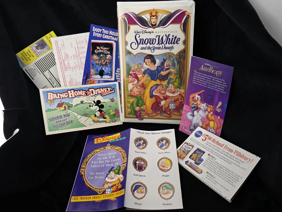 Walt Disney Masterpiece Collection VHS Lot - 8 Unique Titles:  Snow White & More - Image 2 of 4