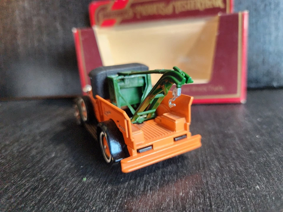 MATCHBOX MODELS OF YESTERYEAR Y-7 1930 FORD MODEL A TOW TRUCK WRECKER 1984 NIB - Image 2 of 4