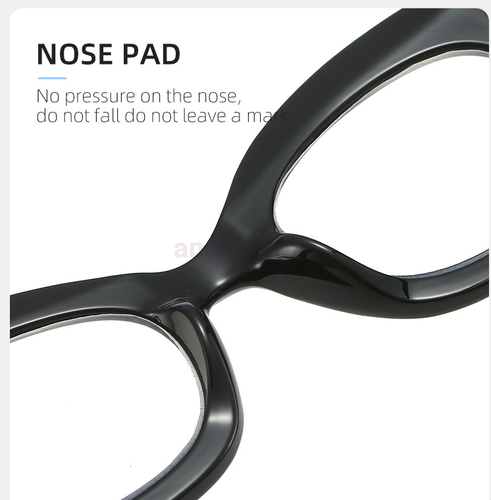 Cat Eye Bold Oversized Retro Reading Glasses Woman with Spring Hinges +1.0-4.0 - Picture 5 of 14