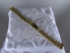 Mens/Ladies NOS Vintage Gold Tone Speidel Watch Band 10.42 Millimeters