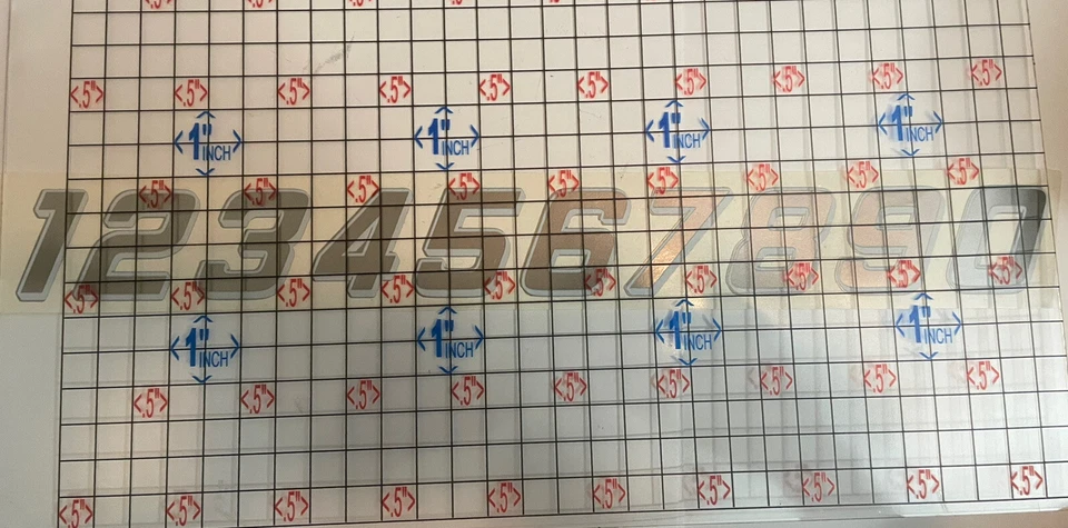 Descuento - Plata con Contorno Blanco y Sombra Blanca #0,1-9 R/C Caja L2 Vinilo Foto 2 de 4