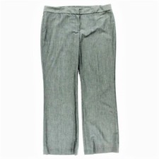 NINE WEST Womens $89 GRAY FLAT FRONT MID-RISE DRESS PANTS TROUSERS SZ 6 NWT