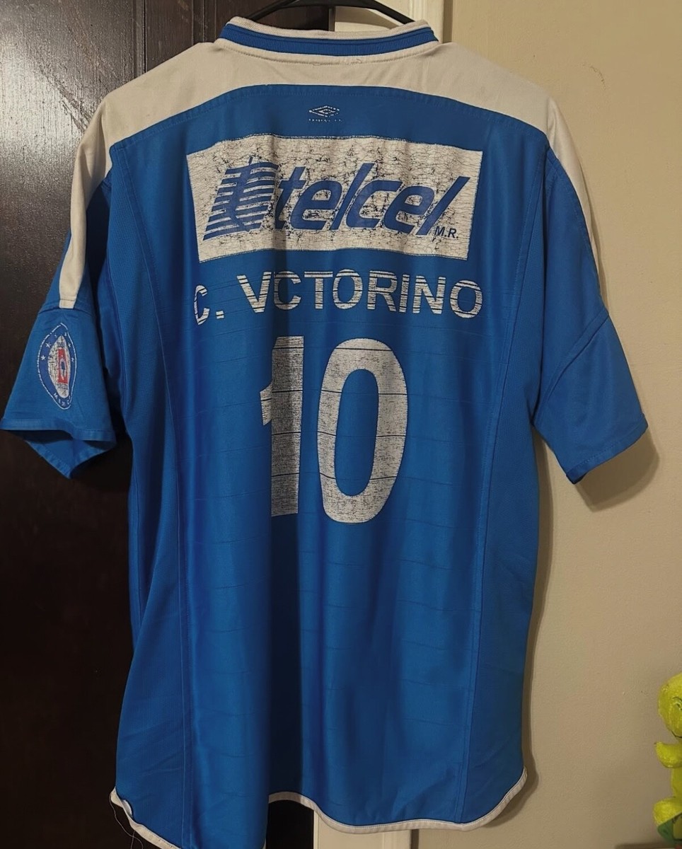 ウェア FTC CLASSIC SOCCER JERSEY Cruz Azul 2004 C.Victorino #10 Home Jersey Size Large | eBay