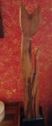 Rustic Primitive Kitty Statue 32" Free Standing Hand Carved Wood Cat Sculpture — photo 10