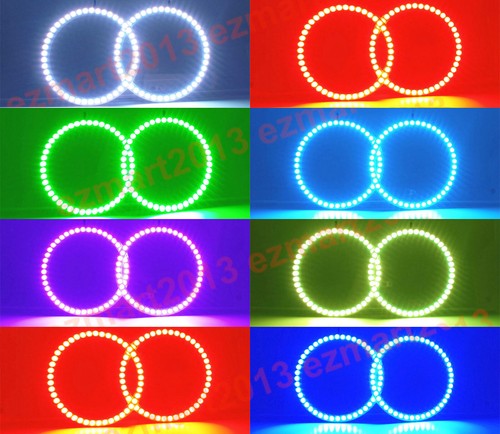 for Kawasaki Z750 Z750S 750R 2004-11 headlight RGB LED halo ring multicolor DRL - Picture 27 of 46