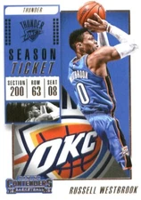 2018-19 Panini Contenders #43 Russell Westbrook Oklahoma City Thunder