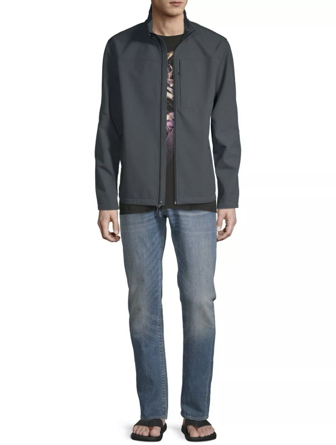 Swiss Tech Men's Softshell Grey Jacket 