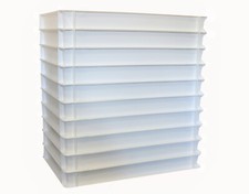 10 Pizzateigbeh&auml;lter Pizzaballenbox Teigbeh&auml;lter Teigausrollmaschine 60x40x7cm