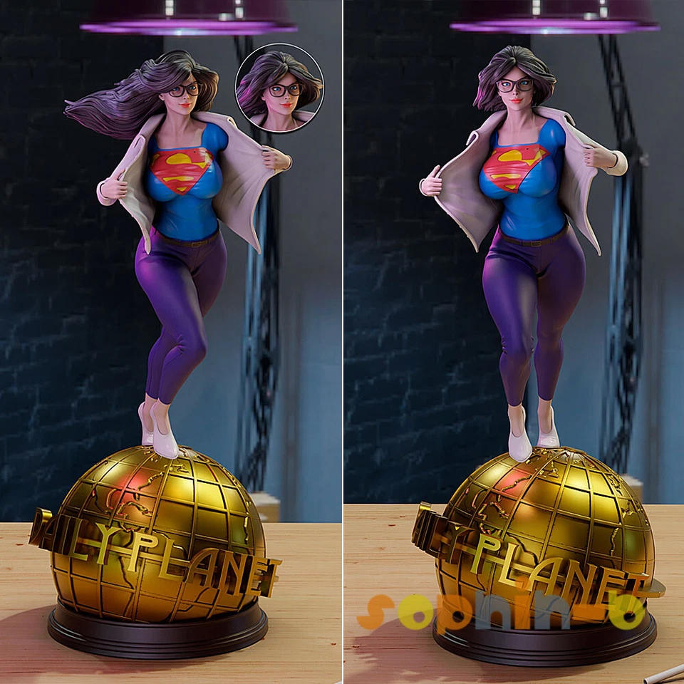 Lois Lane NSFW Super Man Daily Planet Model Kit Unpainted 3d Print Statue Figure - Image 2 of 4