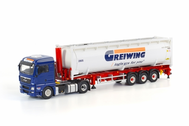 WSI 01-1214 Greiwing MAN TGX XLX + Bulktrailer WSI 01-1214 Greiwing MAN TGX XLX + Bulktrailer