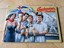 RETRO Blechschild "BUDWEISER" Budvar gewölbt NEU OVP 20x30cm 