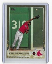 2015 Topps Gold Update #US216 Carlos Peguero Boston Red Sox SN # 0857/2015