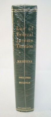 Mertens Law of Federal Income Taxation 1983-1984 Rulings Callaghan Book - Rare