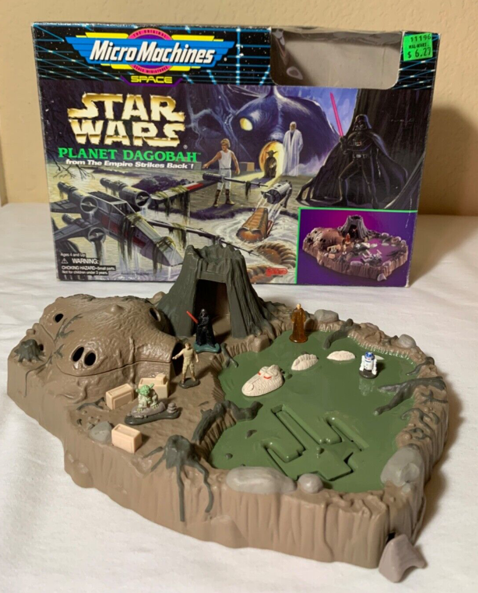 1994 Star Wars Micro Machines PLANET DAGOBAH Playset Galoob Empire