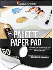 Zenacolor - Paper Palette Pad - 50 Removable and Disposable Sheets for Painters