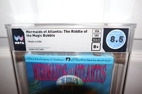 WATA 8.5 - B+ SEALED - Mermaids Of Atlantis Riddle Magic Bubble - NES Nintendo