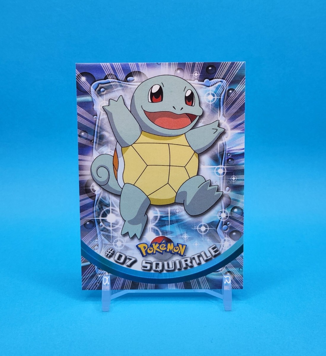 Pokemon Card - Squirtle #07 - Topps Series 1 - Black Logo | eBay