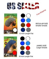 Dreadlocks Jumbo Rasta Stocking Wave Hat Cap Reggae Marley FLEX Rastafari REG/XL