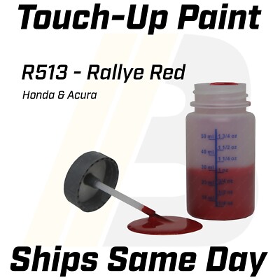R513 Rallye Red - 1 Oz Touch Up Paint Kit w/ Brush for Honda Acura