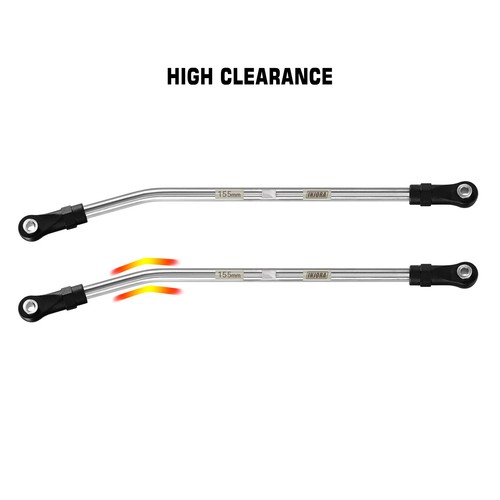 INJORA Stainless Steel High Clearance Links for TRX4 SCX10 II SCX10 III VS4-10 - Picture 36 of 36