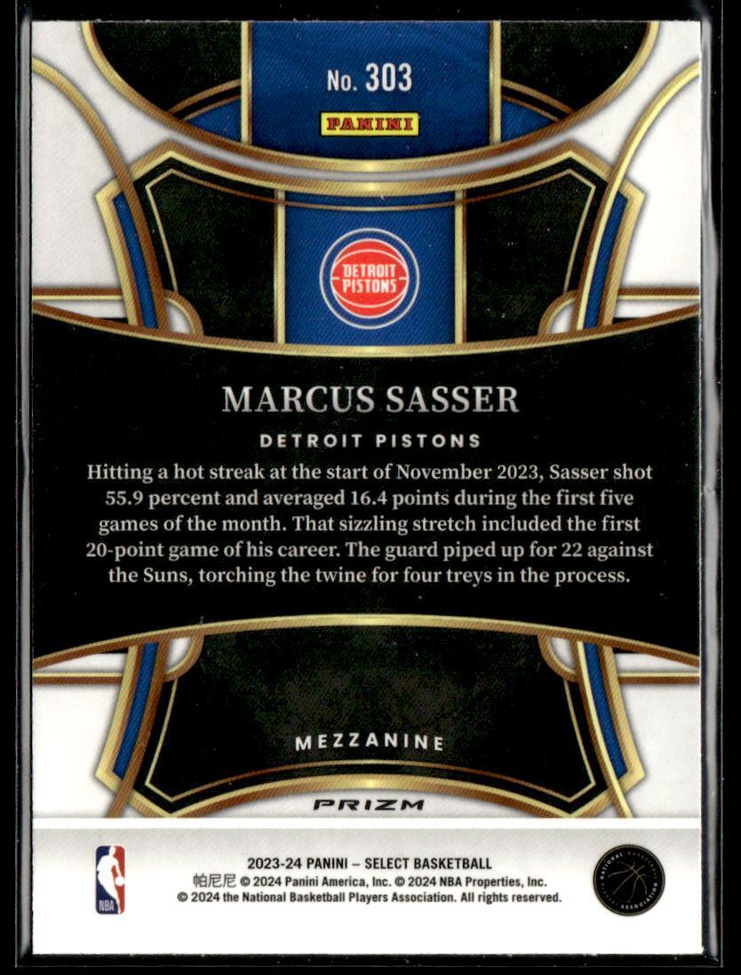2023-24 Select #303 Marcus Sasser Blue (Retail Base) Prizm