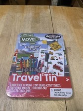 Activities-to-Go Travel Tin ON THE MOVE Coloring Pad and more NEW  SEALED