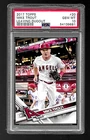 2017 TOPPS BASEBALL CARD #20 MIKE TROUT PSA 10 LEAVING DUGOUT LOS ANGELES ANGELS