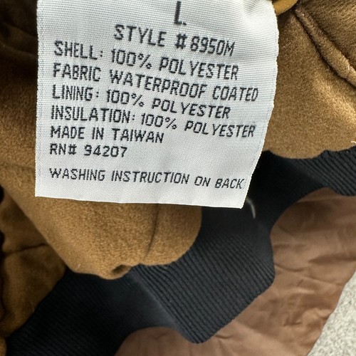 Field & Stream Jacket Mens L Brown Duck Camo Lined Parka Puffer Hooded Coat - Picture 6 of 12