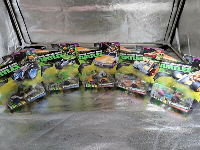 Teenage Mutant Ninja Turtles T-Machines LOT of 5 Leo x2, Donnie